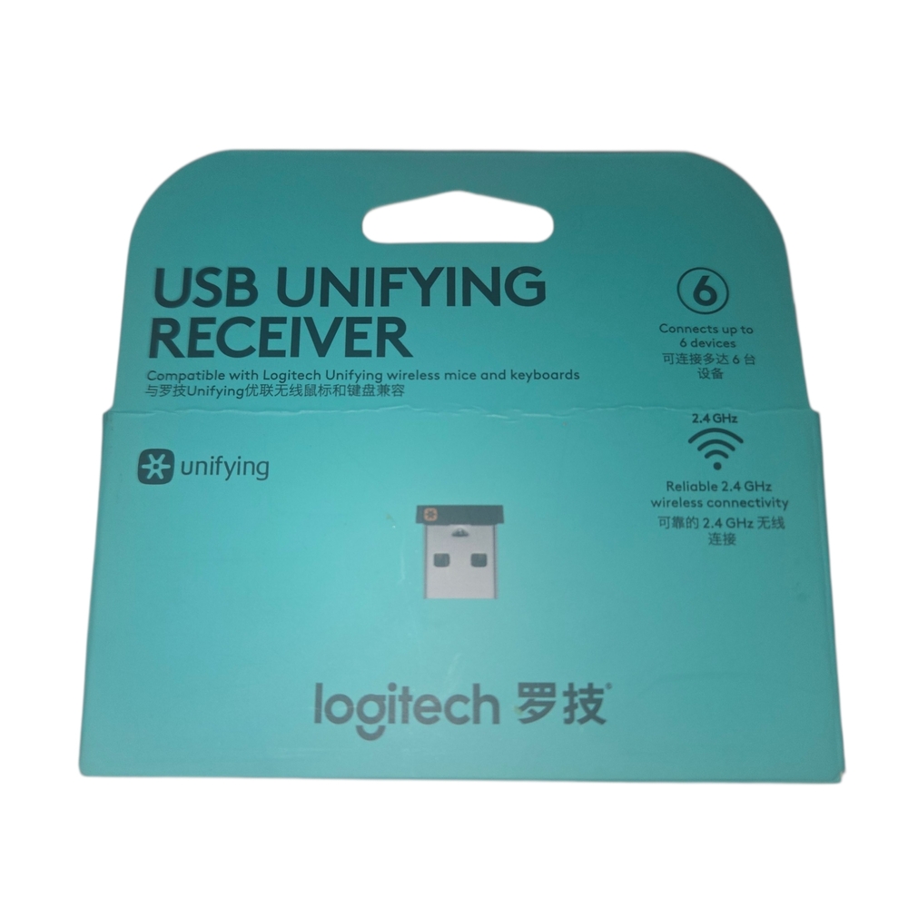 Logitech USB Unifying Receiver -‎ Silver and Black